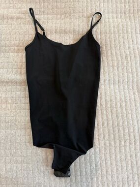 Commando Butter Black Scoop Neck Bodysuit with Adjustable Straps